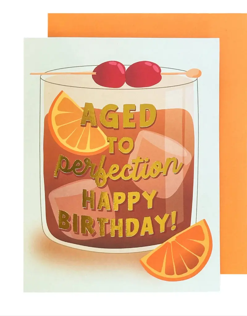 The Social Type Aged to Perfection Whiskey Card