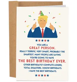 Sleazy Greetings Best Birthday Ever  - Trump