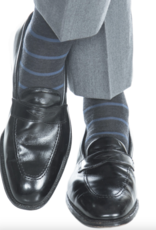 Dapper Classics Charcoal With Bay Blue Stripe