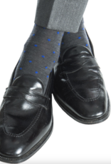 Dapper Classics Charcoal With Cobalt Dot