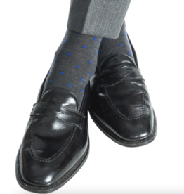 Dapper Classics Charcoal Witrh Cobalt Dot