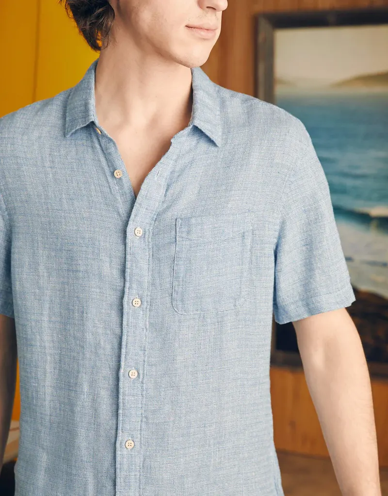 Faherty SS Palma Linen Shirt
