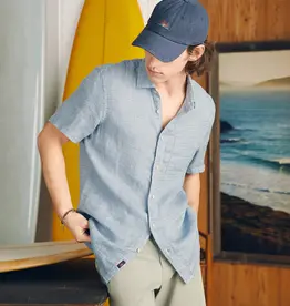 Faherty SS Palma Linen Shirt