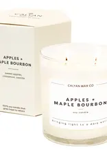 Calyan Wax Co. Double Wick Apples+Maple Bourbon Candle