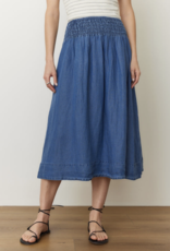 Marine Layer Bea Chambray Midi Skirt