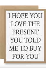 Seedy Buy For You Card