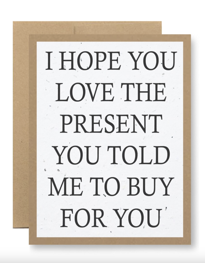 Seedy Buy For You Card