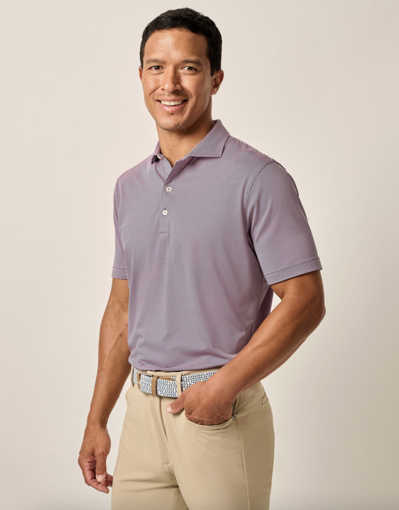 Johnnie-O Performance Jersey Polo - Lyndonn Stripe