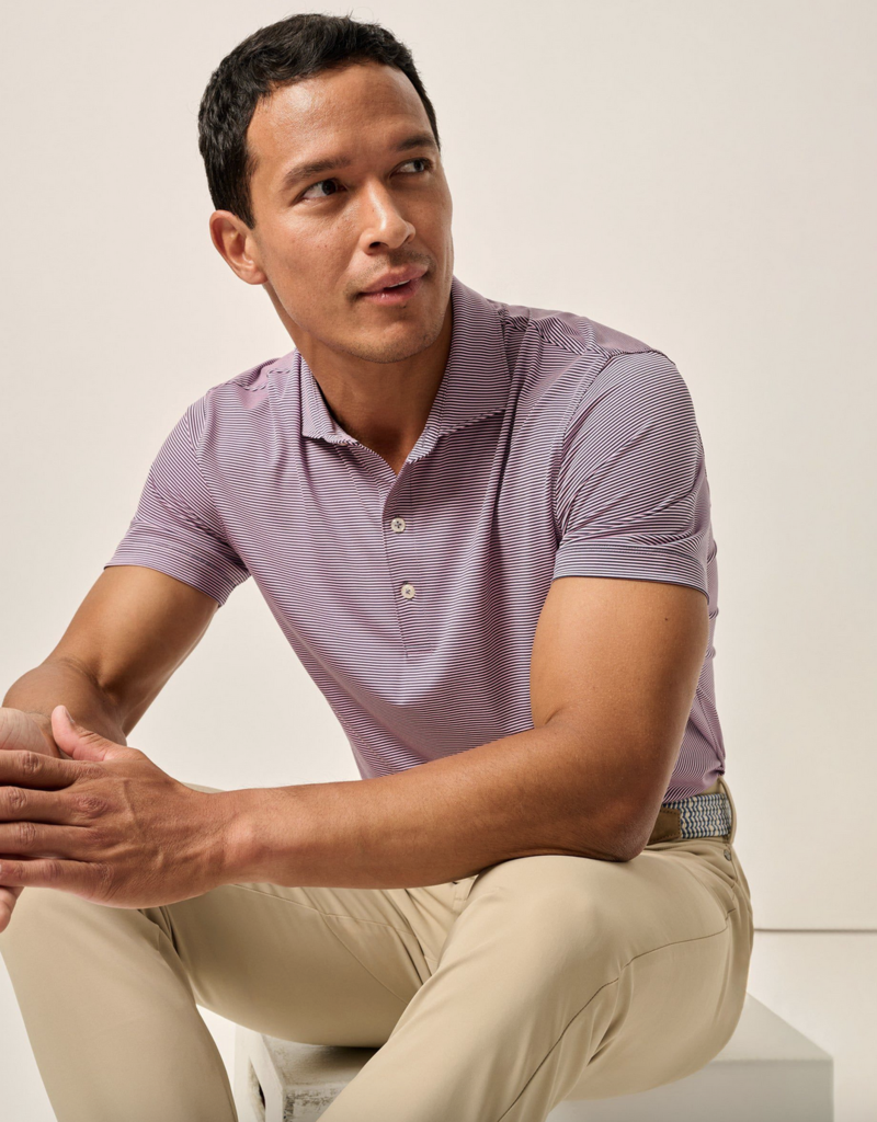 Johnnie-O Performance Jersey Polo - Lyndonn Stripe