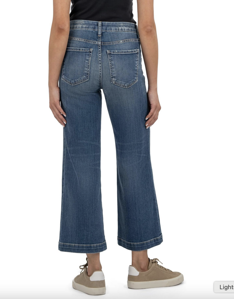 Kut from the Kloth Meg High Rise Wide Leg W Patch Pockets