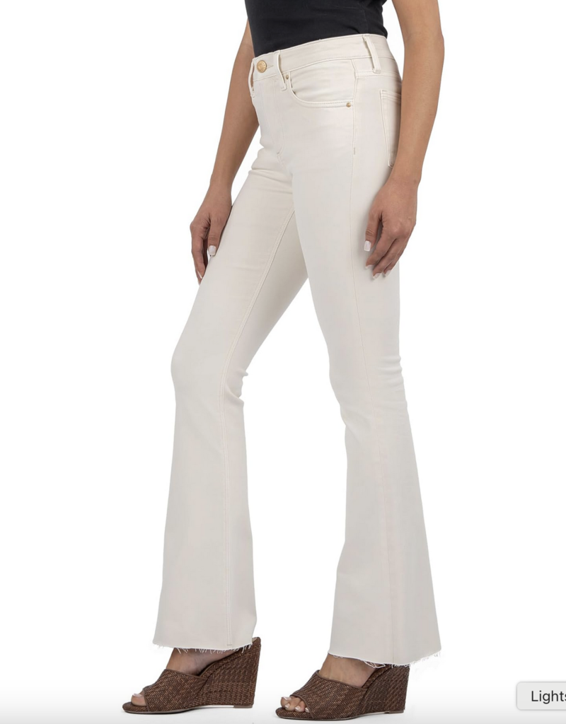 Kut from the Kloth Stella High Rise Flare w/Raw Hem