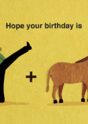 Good Paper Kick Donkey Birthday