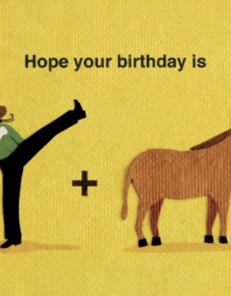 Good Paper Kick Donkey Birthday