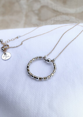 Pliers and String Harmony Circle Necklace, Sterling