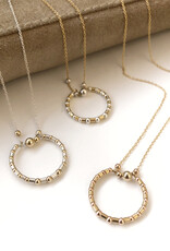 Pliers and String Harmony Circle Necklace, GF