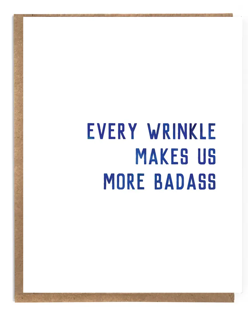 A Zillion Dollars Every Wrinkle Makes Us More BadA$*