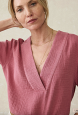 Faherty Dune Cotton Gauze Popover