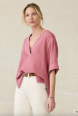Faherty Dune Cotton Gauze Popover
