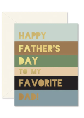 Ginger P. Designs Colorblock Father's Day Favorite Dad