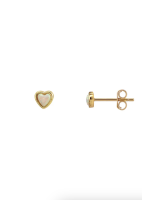 Kris Nations Opal Heart Stud Earrings