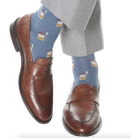 Dapper Classics Indigo Blue w/ Bourbon and Cigar