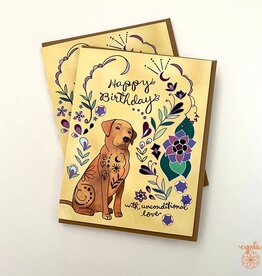 Cynla Dog Flower Birthday