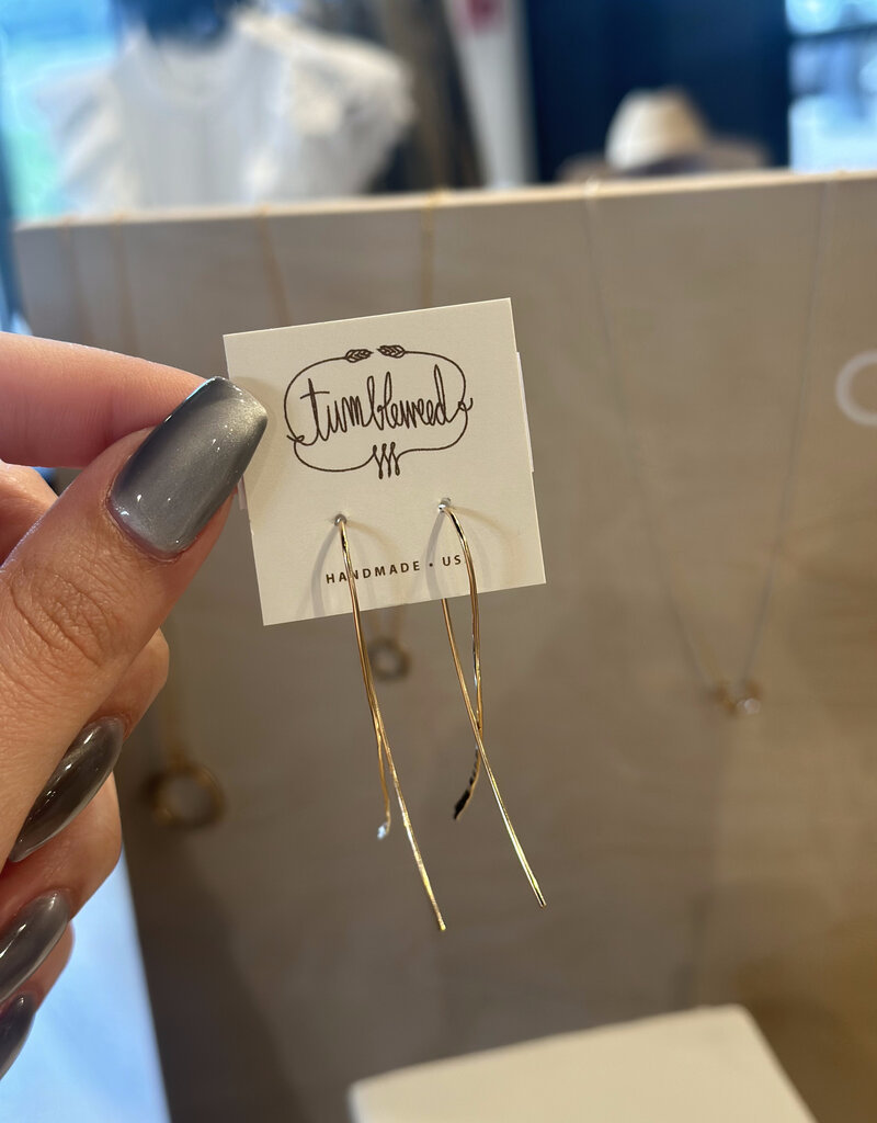 Long Twist Hoop-14k Gold Fill Medium