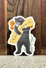 Local Notion California Floral Bear Hug Sticker