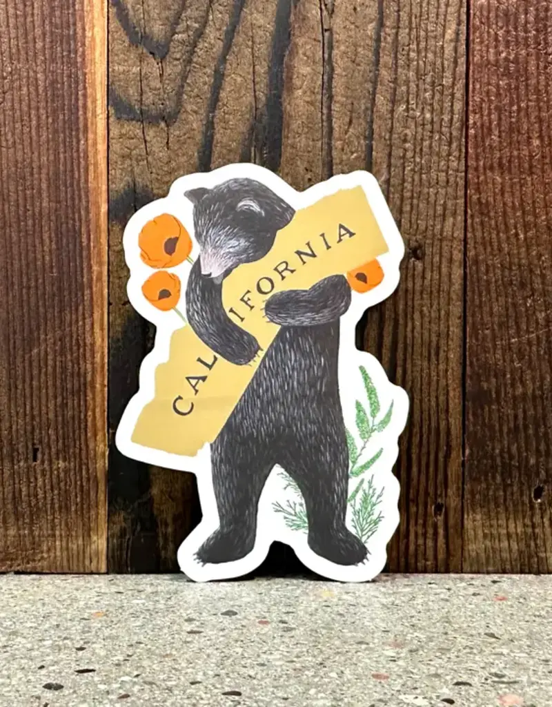 Local Notion California Floral Bear Hug Sticker