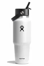 Hydro Flask 32 oz Wide Flex Straw Travel Bottle White