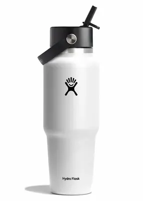 Hydro Flask 32 oz Wide Flex Straw Travel Bottle White