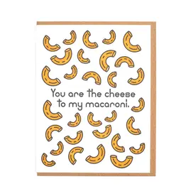 Lady Pilot Letterpress Cheese To My Macaroni