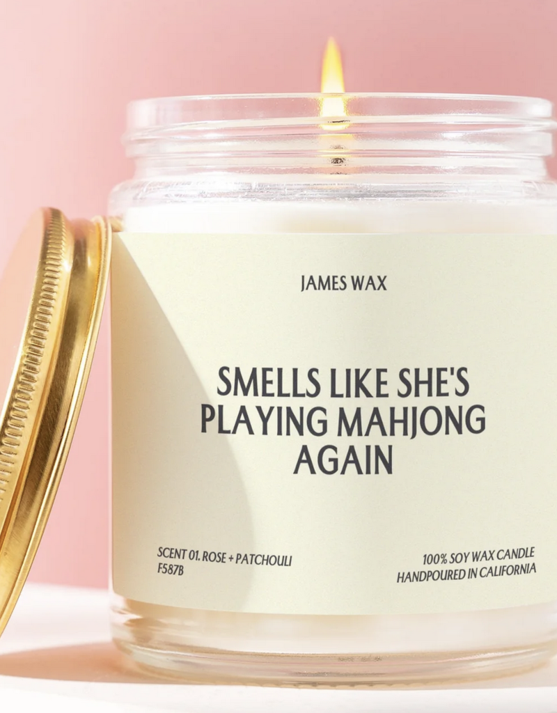 James Wax She's Playing Mahjong Candle