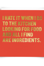 Redback Cards All I Find are Ingredients