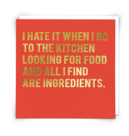 Redback Cards All I Find are Ingredients