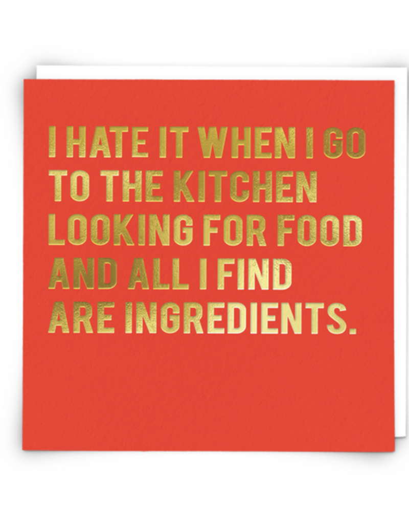 Redback Cards All I Find are Ingredients