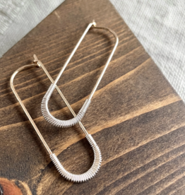 Pliers and String Helix Oblong Hoops GF