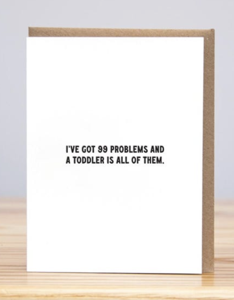 Huckleberry Letter Press 99 Problems Toddler
