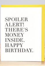 Huckleberry Letter Press Spoiler Alert Card