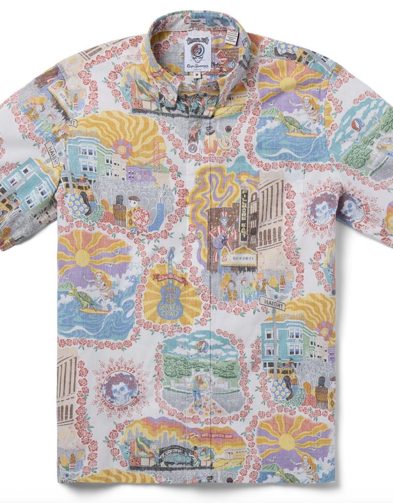 Reyn Spooner Grateful Dead Legendary Shows Buttonfront