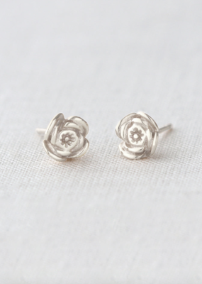 Kris Nations California Poppy Stud Earrings - Sterling Silver