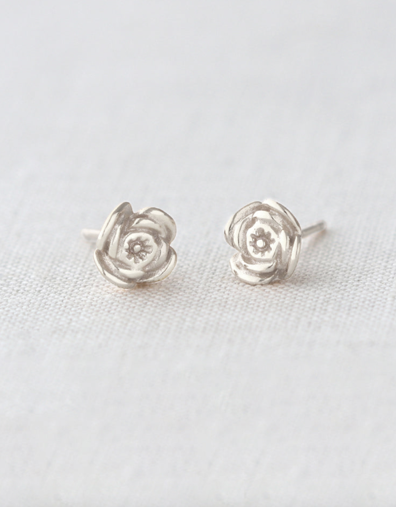 Kris Nations California Poppy Stud Earrings - Sterling Silver