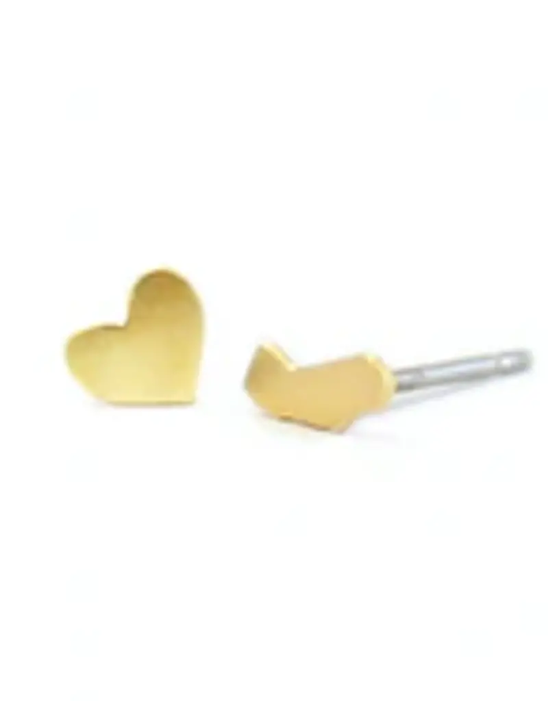 Kris Nations California & Heart Stud Earrings