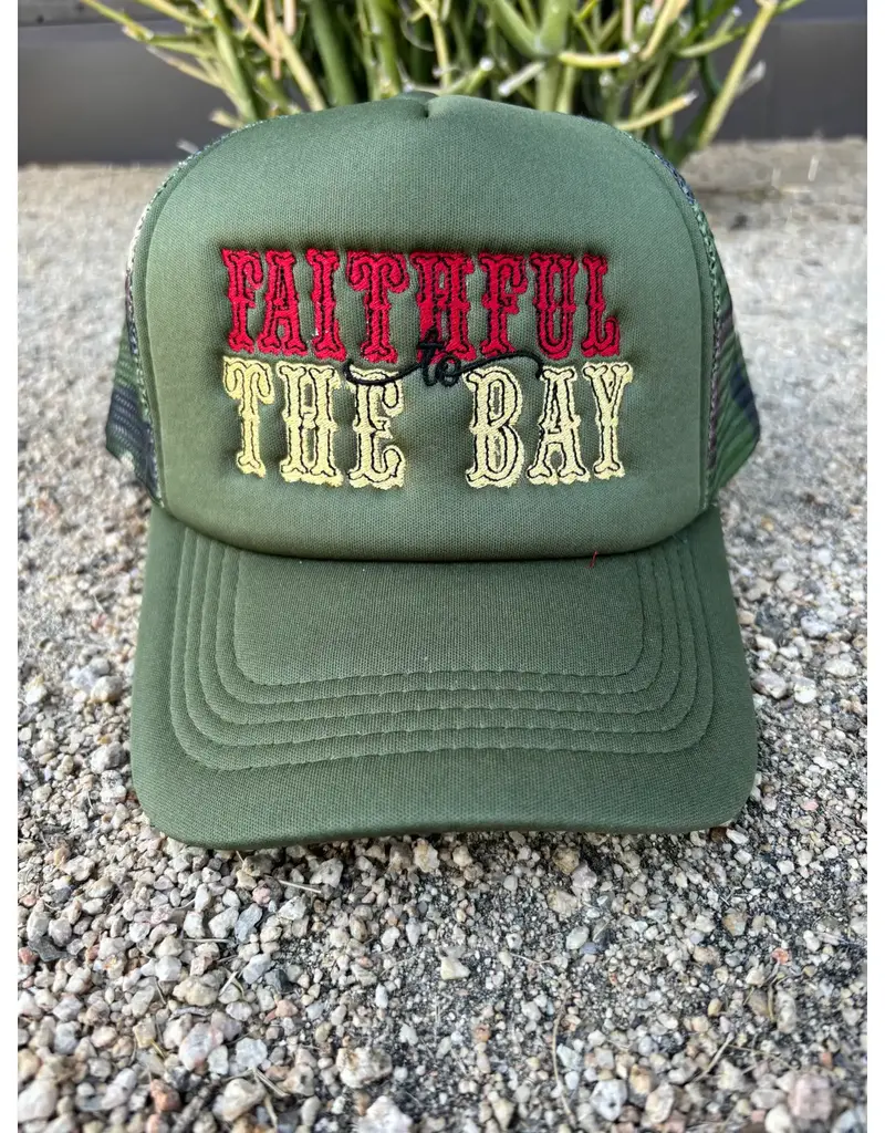 Free Spirit Faithful To The Bay Camo Trucker Hat