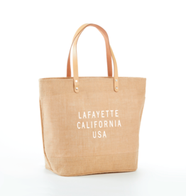 Venture Mario Grande Jute & Leather Tote