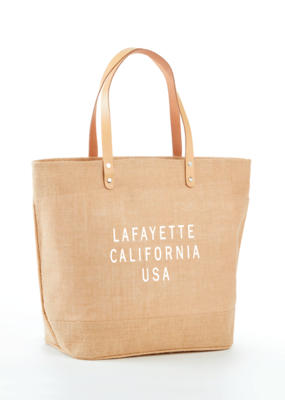 Venture Mario Grande Jute & Leather Tote