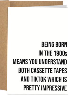 Sleazy Greetings Understand Both Cassette Tapes and TikTok Card