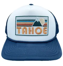 Hey Mountains Lake Tahoe Trucker Hat Navy/White