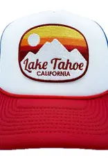 Hey Mountains Tahoe Trucker Hat Red/White/Blue