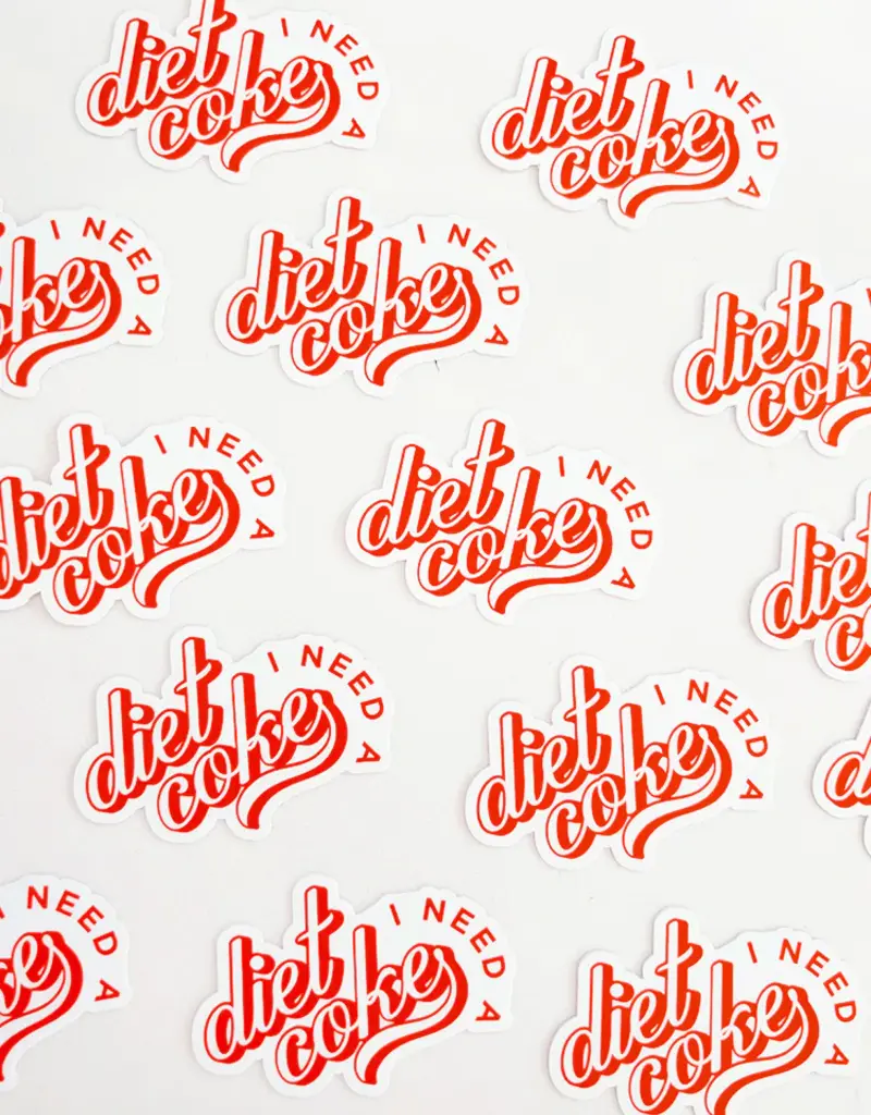 Maddon and Co I Need A Diet Coke Sticker